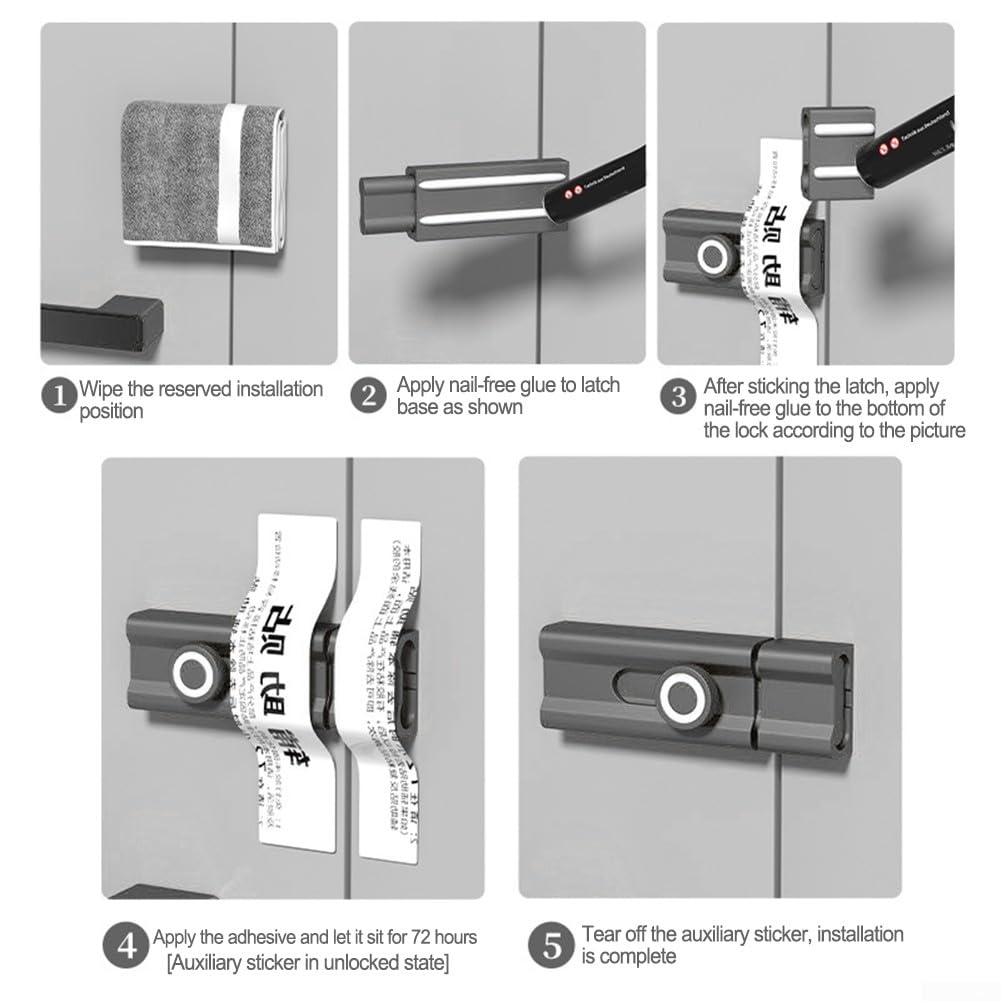 DAZZLEEX Loquet De Verrouillage Simple Face, Crochet De