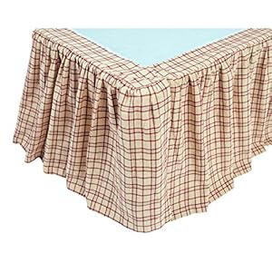 VHC Brands 2 Pieces Tacoma Twin Bed Skirt 2 Bed Skirts 39x76x16