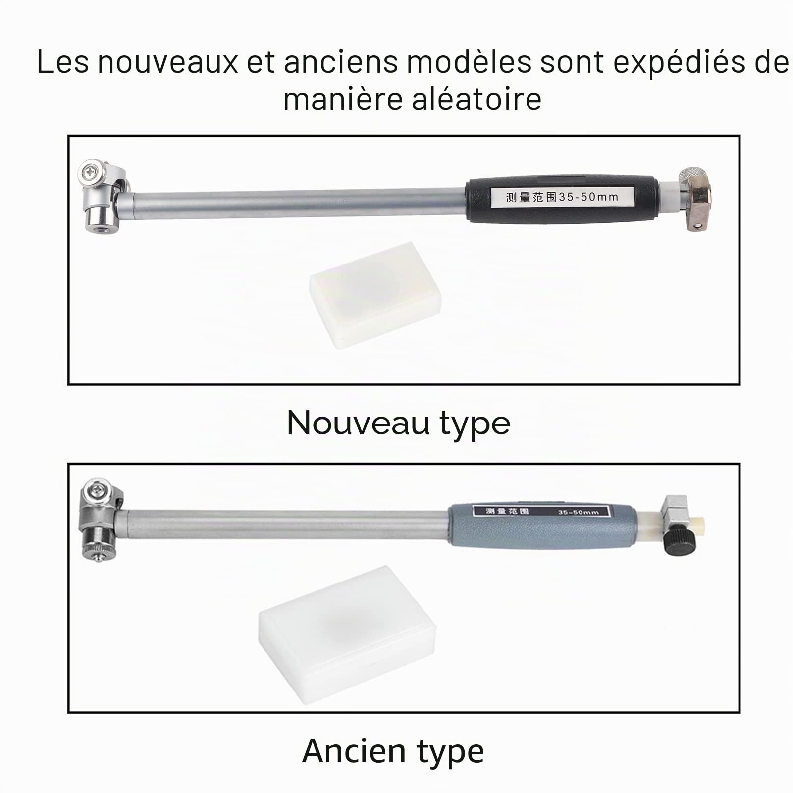 Indicateur D'alésage à Cadran Jauge D'alésage Alliage D'aluminium 35~50Mm Indicateur de Jauge D'alésage à Cadran avec Kit de Pointe Compteur de Diamètre Intérieur en Alliage