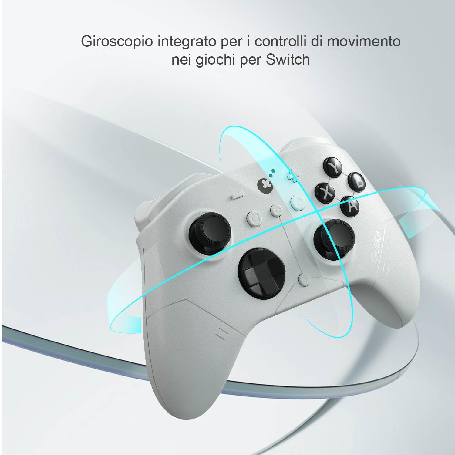GuliKit ES Pro Controller Per PC/Switch 2, Con TMR Joysticks, 950mAh Batteria, 3 Modalità-Bluetooth,Cavo e Hyperlink Per PC/Switch &Switch 2 /iOS/macOS,Nero