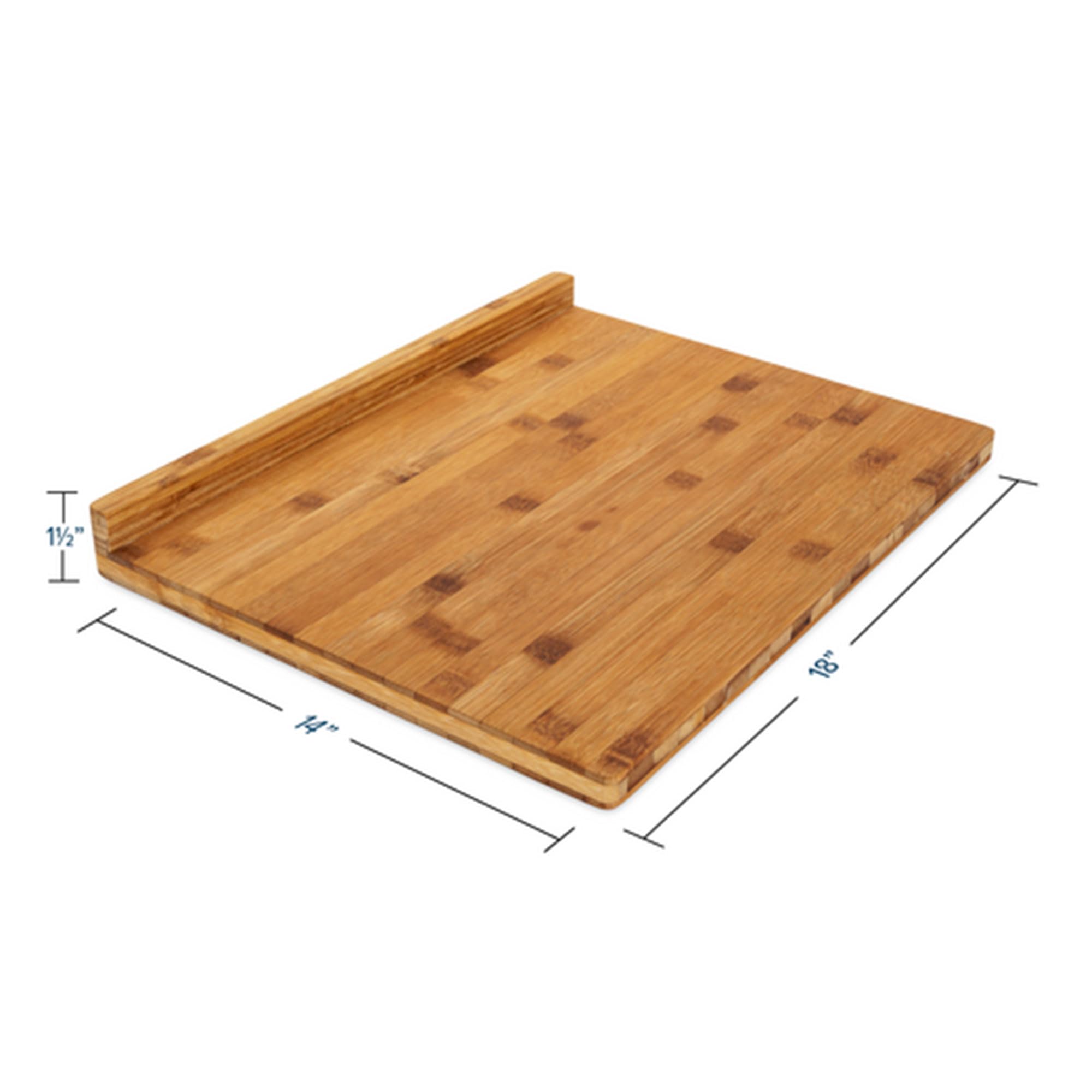 Amazon.com: Camco Bamboo Cutting Board with Counter Edge | Perfect