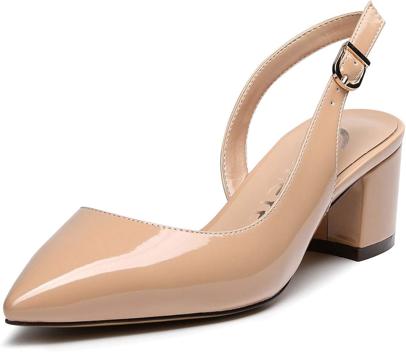 Block kitten heel pumps Clearance