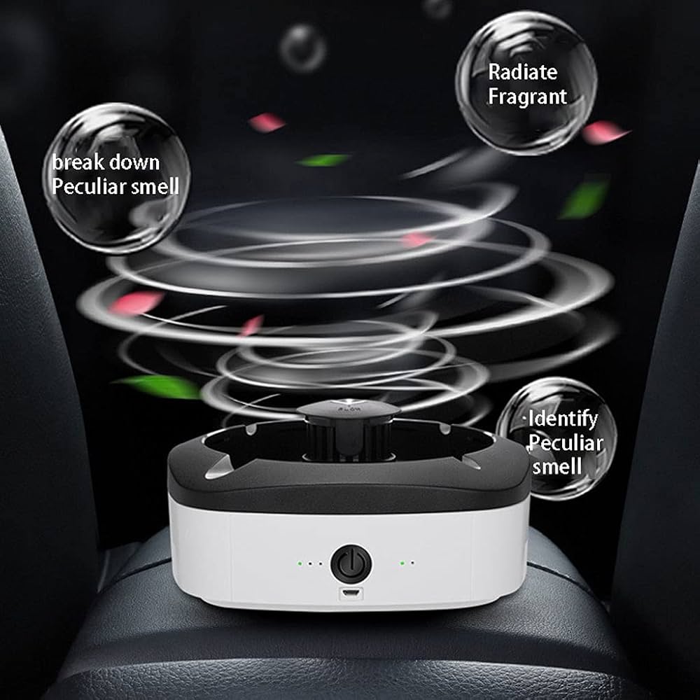 最新型 タバコ灰皿&空気清浄機 Amazon | 灰皿 脱臭機 空気清浄機 タバコ灰皿 充電式空気清浄