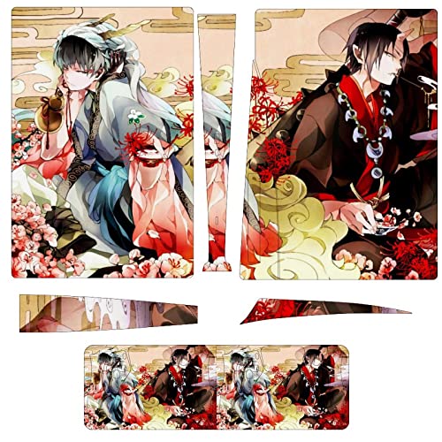 PS5 スキンシール 白澤 鬼灯の冷徹 鬼灯 PS5 Sticker ディスク版 PlayStation 5 スキンシール 保護カバー 本体 コントローラー スキンフィルム カバー ステッカー 指紋防止 撥油 保護シール 全面保護 プレイステーション 5