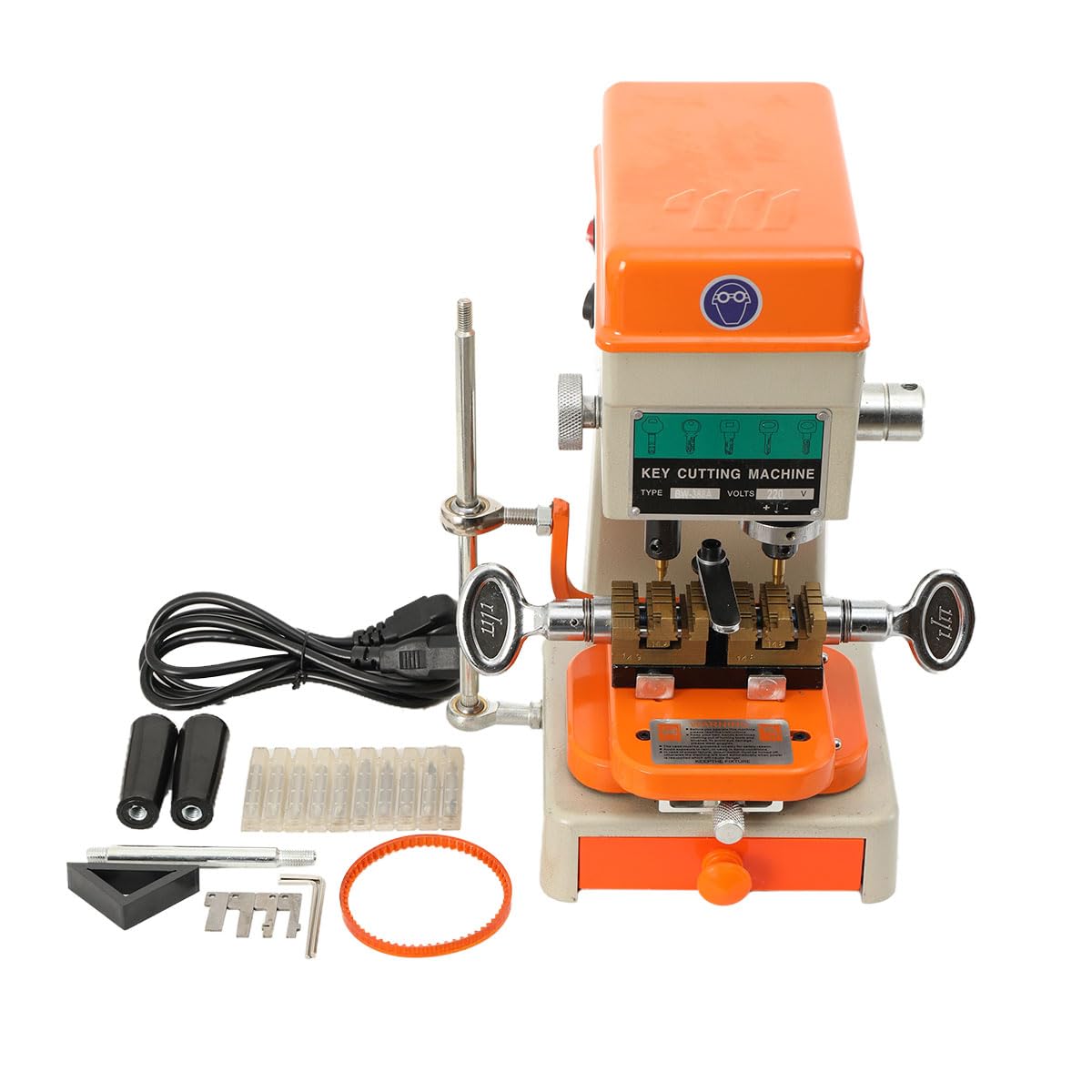 Copiatrice per Chiavi Duplicatore Verticale per Taglio Chiavi Porta e Auto, Macchina Copia Automatica per Fabbro, Strumento Universale per Duplicare Serrature