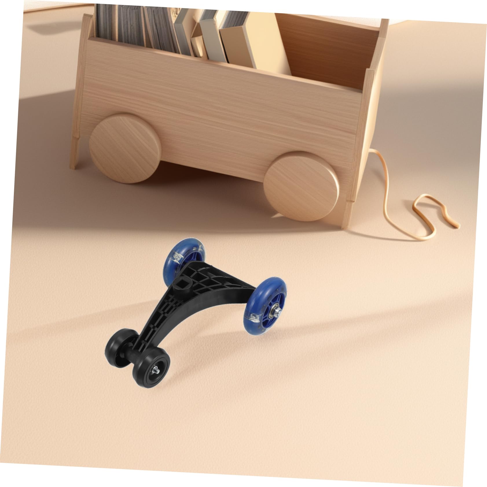 Auto Vorderrad mit Dreiecks Stabiles Dreibein Design Komfortables Lenkrad Sicher für Kleinkinder Geeignet für Indoor und Outdoor Spielautos
