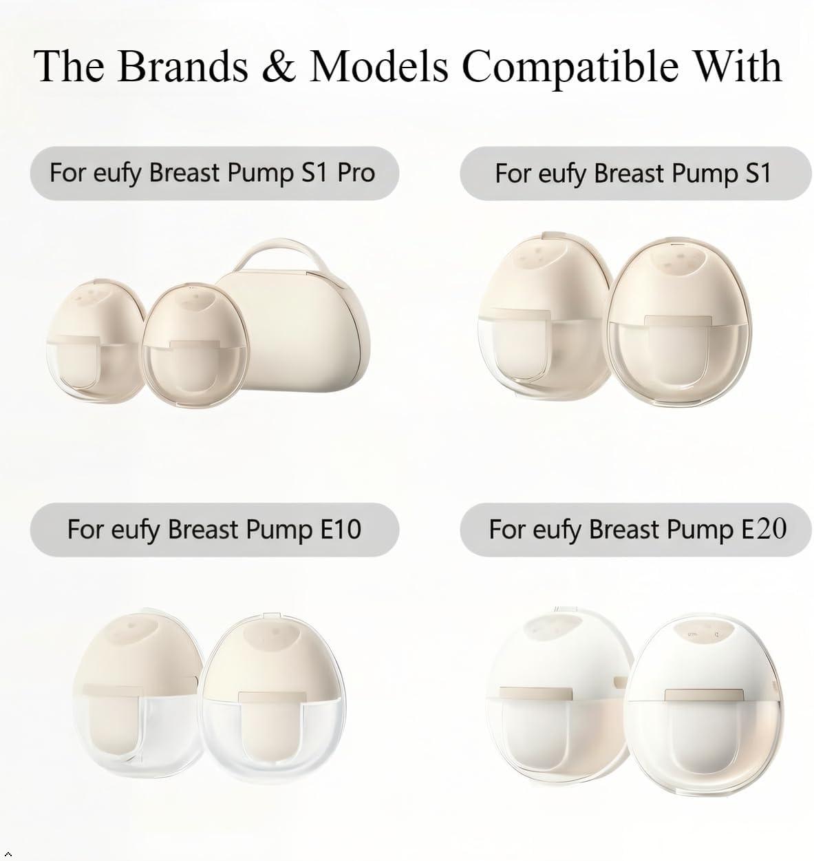 8PCS Duckbill Valves Wearable Breast Pump Replacement Parts | Compatible with Mommed S21 S33, Compatible with eufy S1 Pro S1 E10 E20, Compatible with Lansinoh Discreet Duo