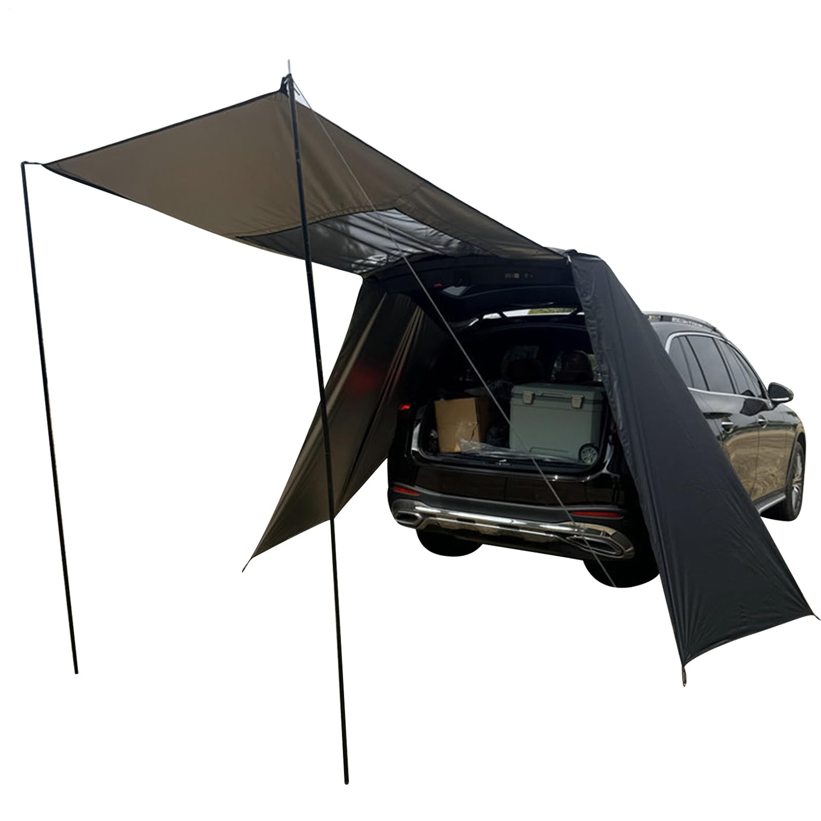 Tenda Portellone Posteriore, Portatile, Regolabile, Impermeabile, Antivento, Tenda Portatile da Bagagliaio e Awning per SUV, per Auto Berlina Van Avventura Spiaggia Escursionismo Picnic Viaggio