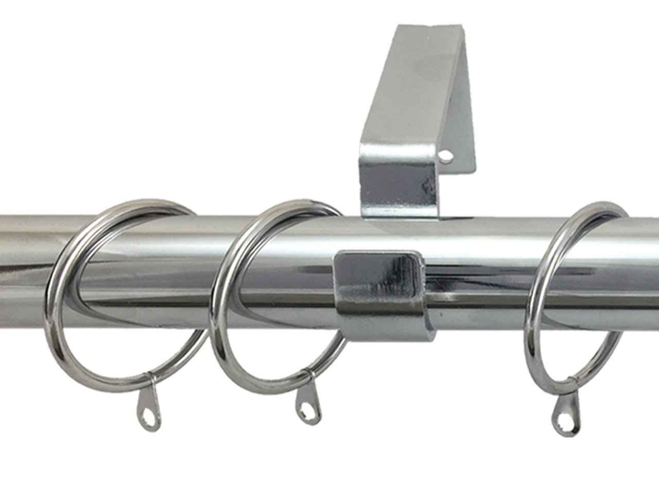 20 Pack Metal Curtain Ring Polished Chrome Fits 19mm 25mm 28mm Poles (To fit 19mm Poles, Polished Chrome)