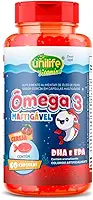 Ômega 3 Kids Mastigável Unilife Sabor Cereja 60 Cápsulas