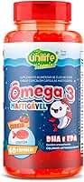 Ômega 3 Kids Mastigável Unilife Sabor Cereja 60 Cápsulas