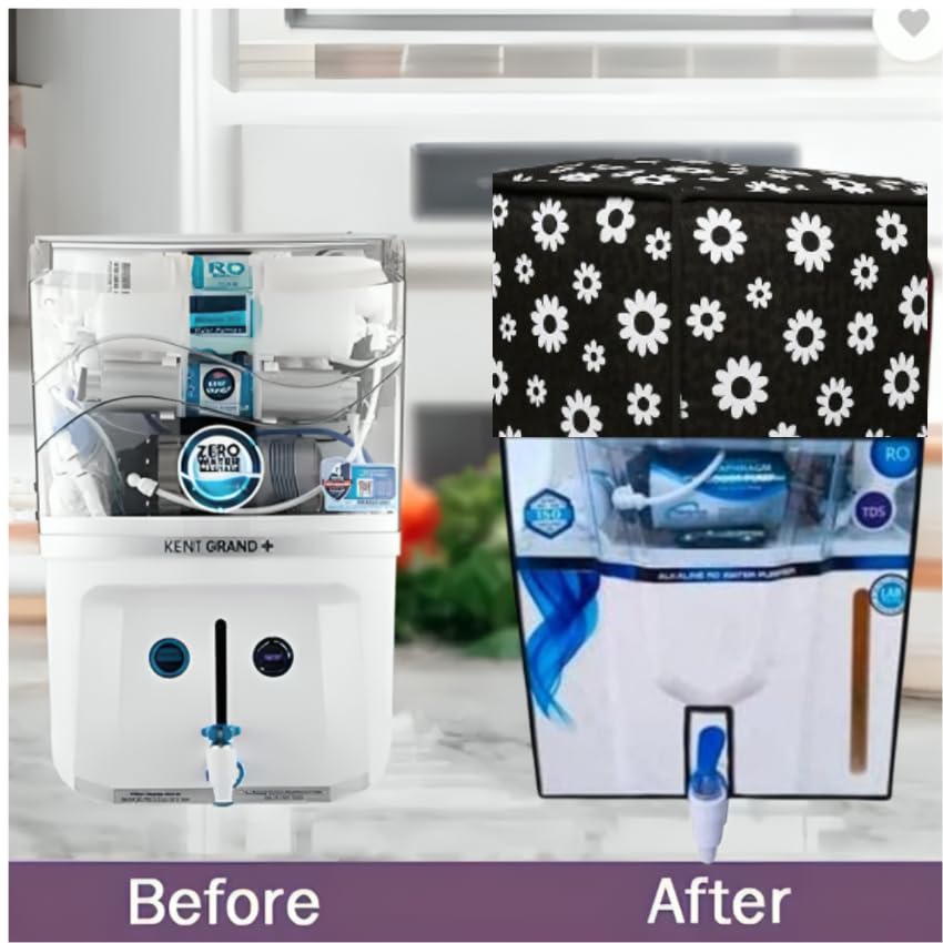 Image of KALRA MAGIC RO Water Purifier Cover (Black) | Waterproof & Dustproof Body Cover for Kent Grand, Pulse & Aqua | Durable Water Filter Protection for Home & Office
