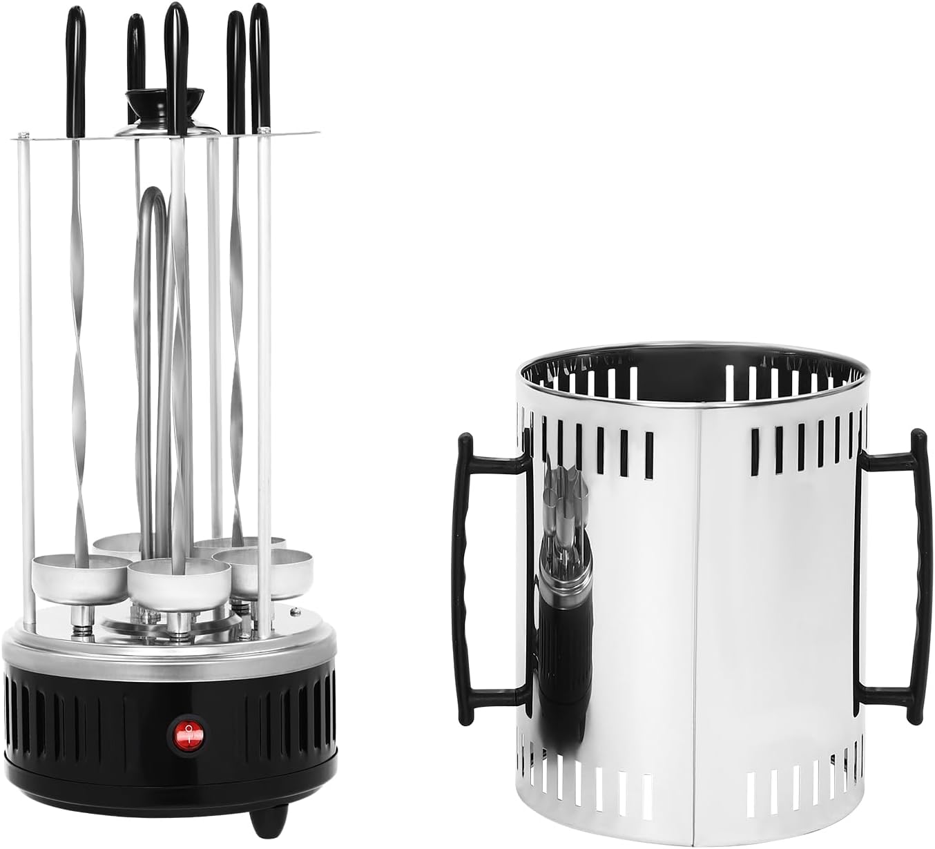 Marke: Beaudreaul Vertikal Elektrogrill 1000W: Drehgrillmaschine für 5 Spieße