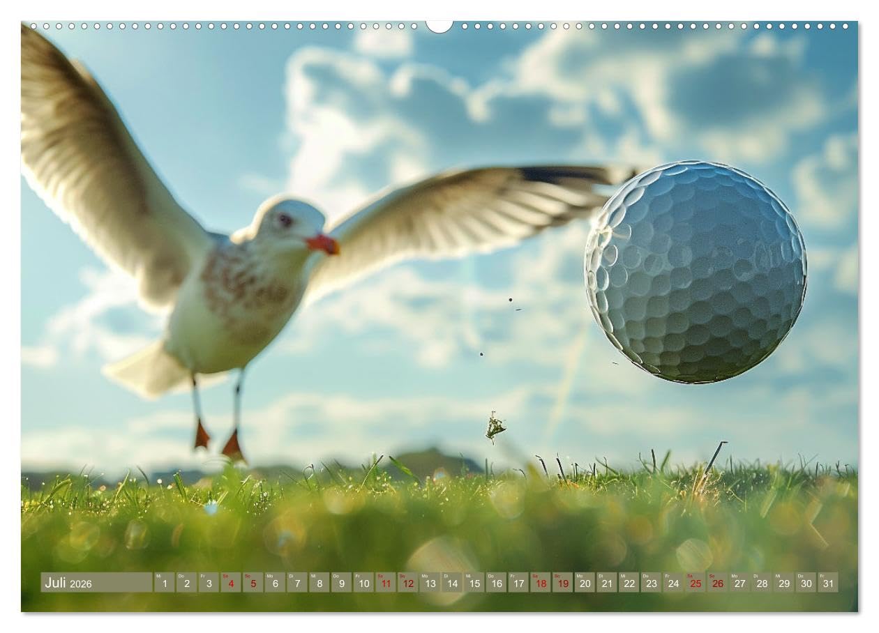 Tierische Balljunkies (hochwertiger Premium Wandkalender 2026 DIN A2 quer), Kunstdruck in Hochglanz: Ballsport und Tiere zusammen, das garantiert eine lustige Zeit