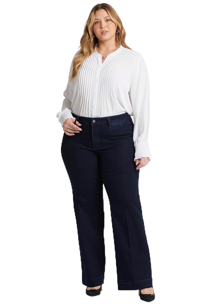 【R&B】See Jai The Ladies Encore NYDJ Women's Size Plus Teresa Trouser, Burbank Wash at
