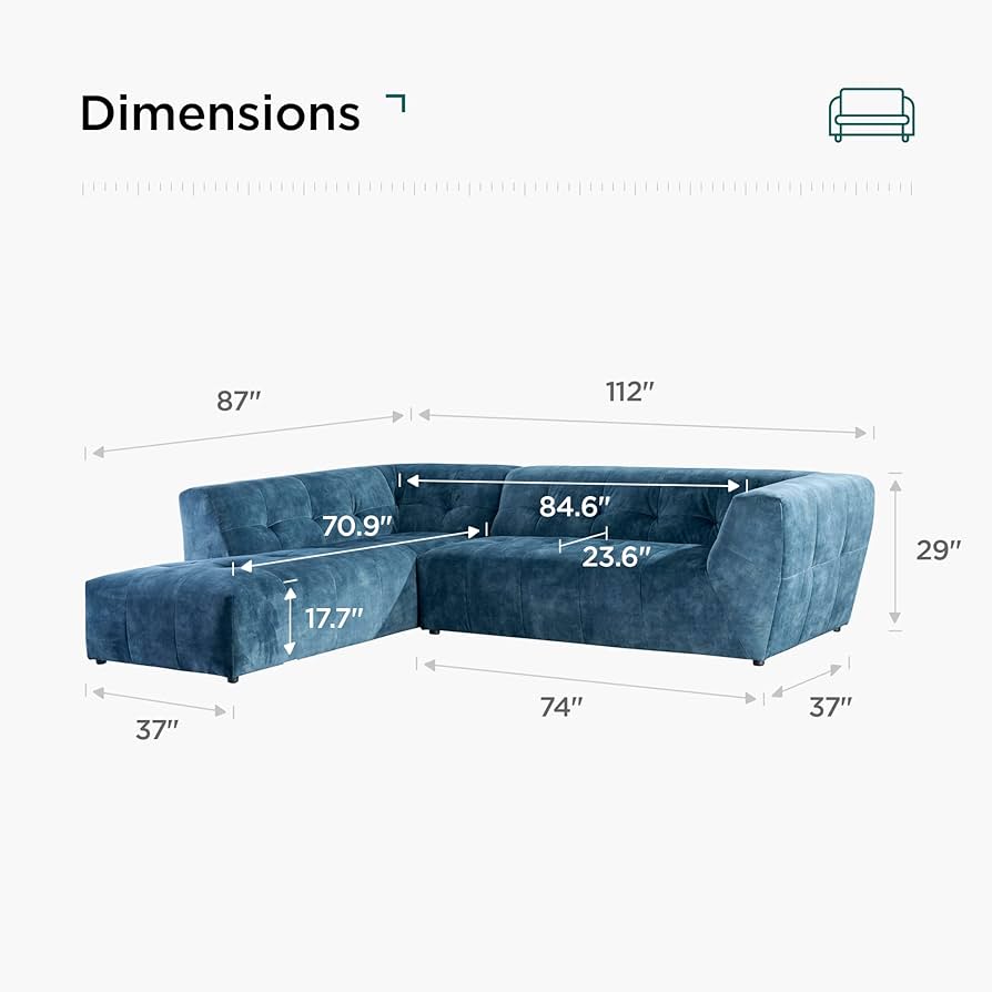 カットソー(長袖/七分) L&#39;Appartement DEUXIEME CLASSE - L&#39;Appartement DEUXIEME CLASSE Amazon.com: Acanva Luxury Mid-Century Velvet Tufted Low Back