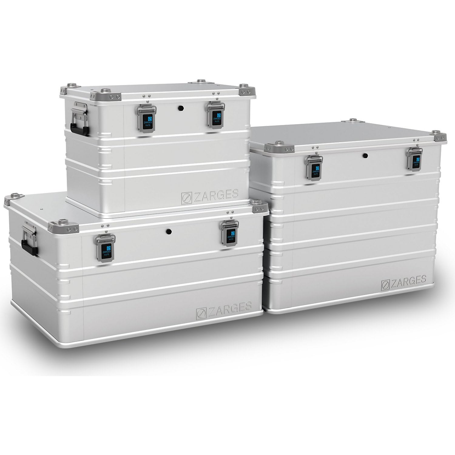 ZARGES | Alu-Universalbox IP65 | Inhalt 157 l, Außenmaß LxBxH 800 x 600 x 410 mm