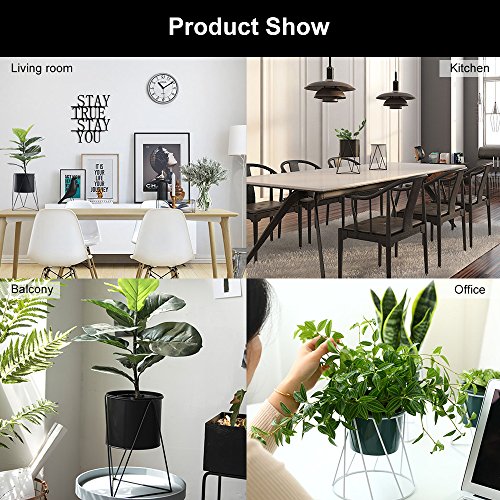 Baffect Supporto per Piante in Metallo con Vaso da...