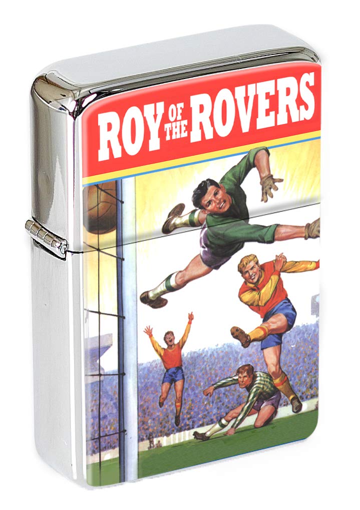 Giftshop Uk Silver Roy Of The Rovers Flip Top Lighter