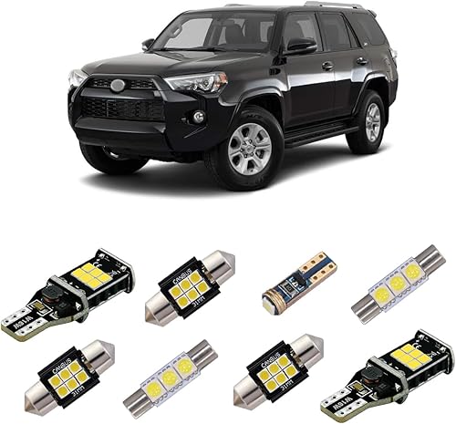 iBrightstar - Juego de bombillas LED Canbus brillantes, luces para interiores. Toyota 4Runner 2006-2019, luces de matrícula, luces de carga, luces