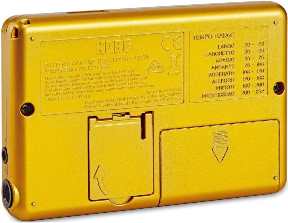 Korg TM-50 Combo Instrument Tuner and Metronome (Gold)