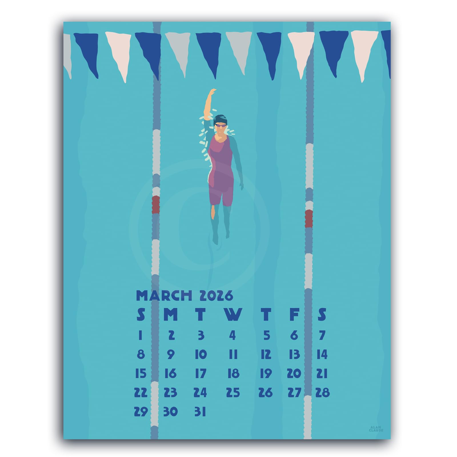 Amazon.com: 2026 DESK Art Calendar 5x7 Retro Vintage Art Style by