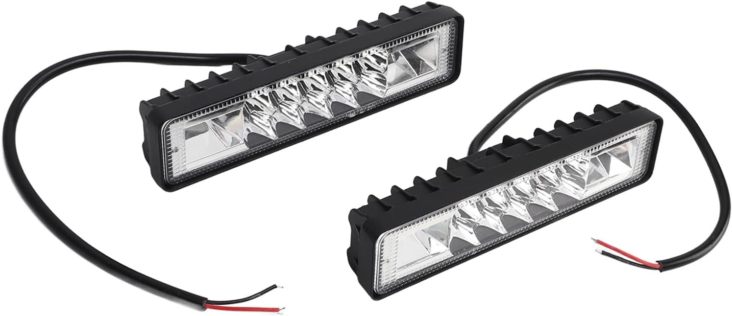 Illuminate Your Off-Road Adventures with 2Pcs LED Work Light Bar - 12‑85V 48W IP67 Waterproof - Ideal for Trucks, Tractors, and Boats - Reliable and Bright Lighting Solution