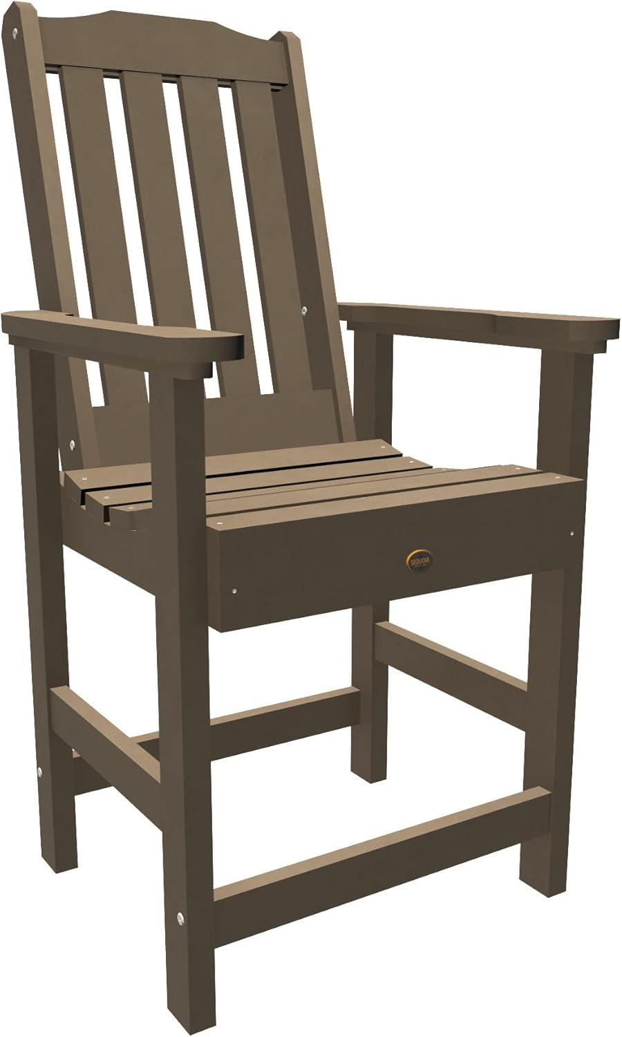 Sequoia Professional CM-CHCLSQ02-WBR Springville Counter Height Dining Arm Chair, Woodland Brown