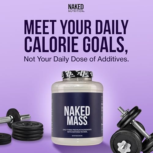 Miniatura 25 de NAKED Masa de mantequilla de maní de chocolate, 1,280 calorías, 1.76 oz de proteína, nada artificial. Polvo de proteína para ganar peso totalmente