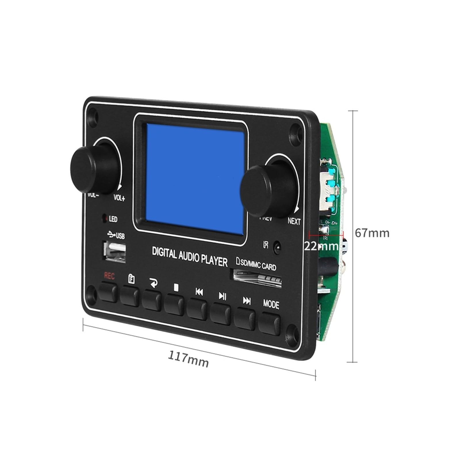 Karta gniazda dekodera dźwięku Bluetooth z pilotem Odtwarzacz audio do samochodowego wzmacniacza domowego Precyzyjne Strojenie