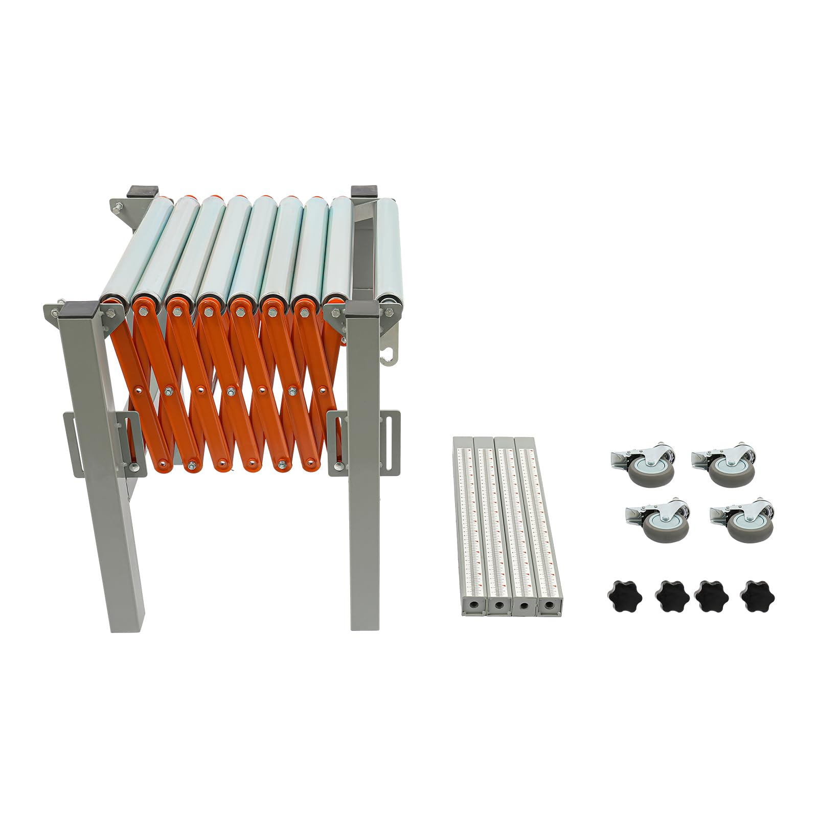 4 lenkbare Räder mit Bremse & Bis 50 kg belastbar & Länge Höhe flexibel einstellbar Transportroller Rollbrett Möbelroller Rollbrett Werkstatt Rollbretter Transport Vielseitig einsetzbar in Handwer