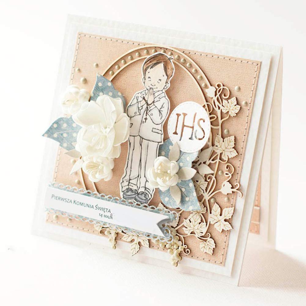 Set 2 Fustelle Metallo Per Scrapbooking - Stencil Per Buste E Carte Decorative - Foto 8