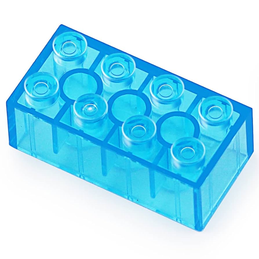 Amazon.com: Feleph 320 Pieces Transparent Medium Blue 2x4