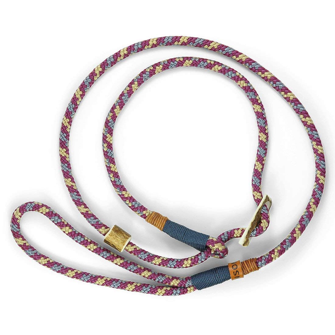 Retriever-/Moxonleine Aus Tau Mit Horn-Stopper – 8mm, Handgefertigt, Als Halsband & Führleine Nutzbar