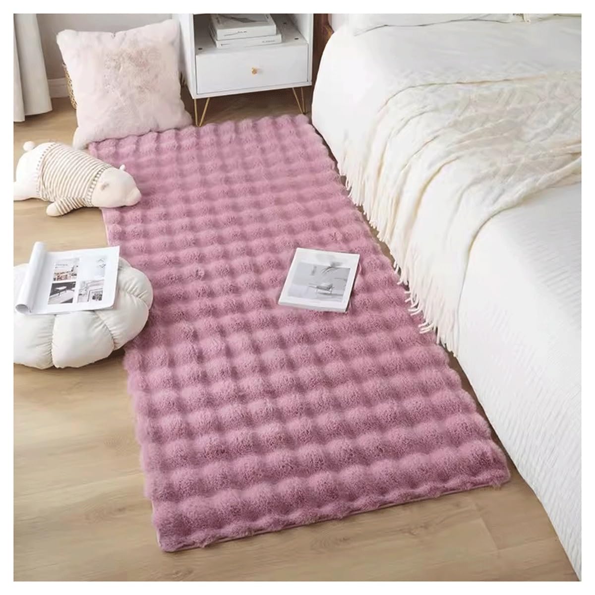 Carpet ultra doux moderne moquette longhair fluffy pour déco de chambre