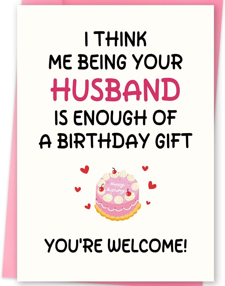Wife Birthday Card, Happy Birthday Card Gifts for Wife from Husband