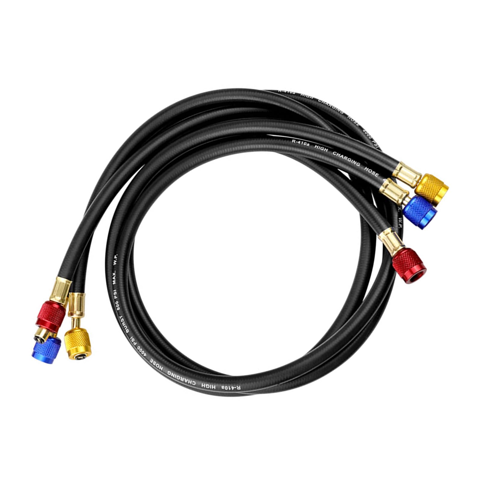 Refrigerants HVAC Manifolds Gauges Hose, Charging Hoses with Valves for HVAC R22 R502 R1234YF Adapter Accessories