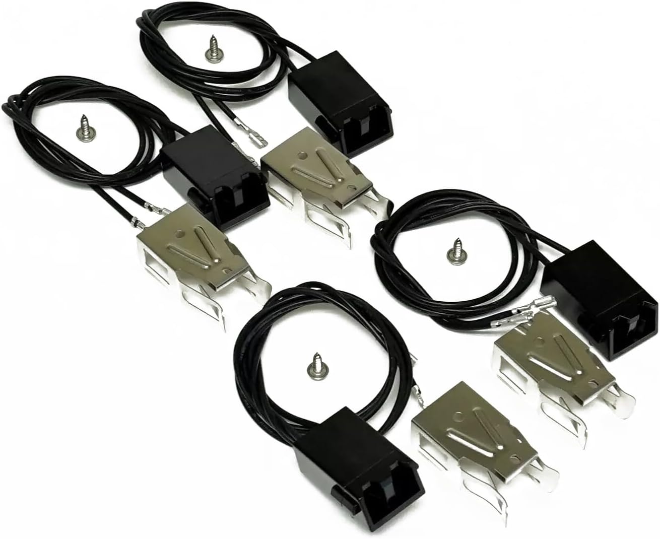 4 Pack Replacement WB2X8228CM Range Stove Top Surface Burner Receptacle Kit for Hotpoint Kenmore Sears WB2X8228 250535 AH242972 EA242972 AP2013499 PS242972 WB02X8228
