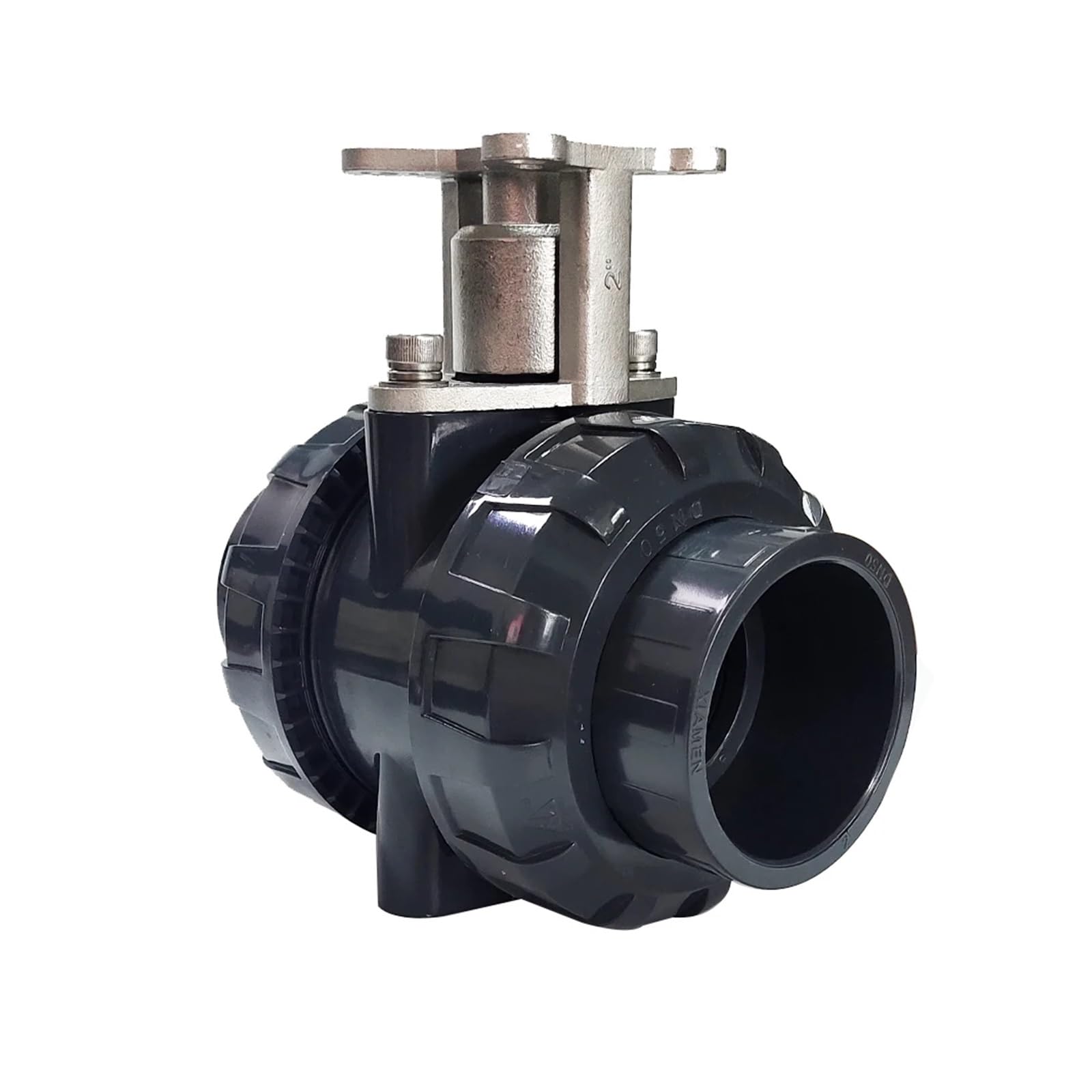 VSPPJYFG DN50 UPVC 2 Way Valve Body with Union End Glue Connection for Electric Valve Actuator 2" PVC Valve(Glue End)