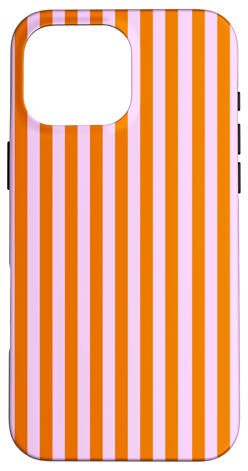 Retro Orange Stripes Geometric Vertical Lines Pattern Case for iPhone 16 Pro Max