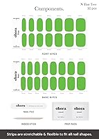 Vista 76 de ohora - Tiras de uñas de gel semicuradas (N Silver Chrome), blancas, metálicas, para cualquier lámpara de uñas UV/LED, larga duración, con 2