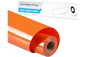 guangyintong Orange Heat Transfer Vinyl HTV Rolls: Vibrant Hues for Eye-Catching Designs