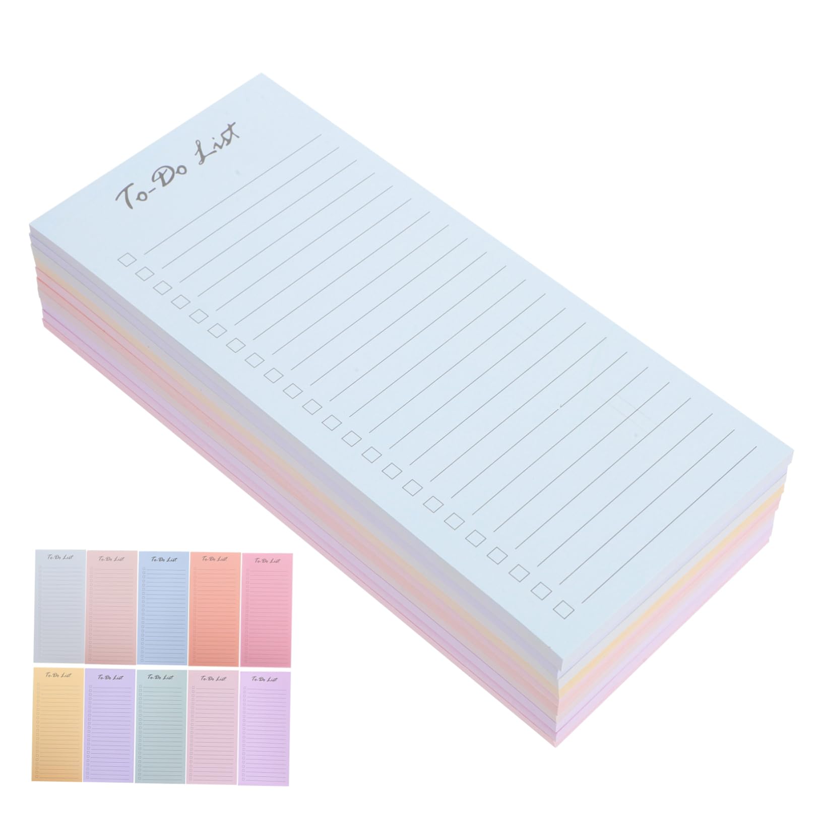 Bloc Notes de Planification de Blocs Notes Autocollants pour Rappel de Tâches des Tâches et Planification Portable pour Travail et École