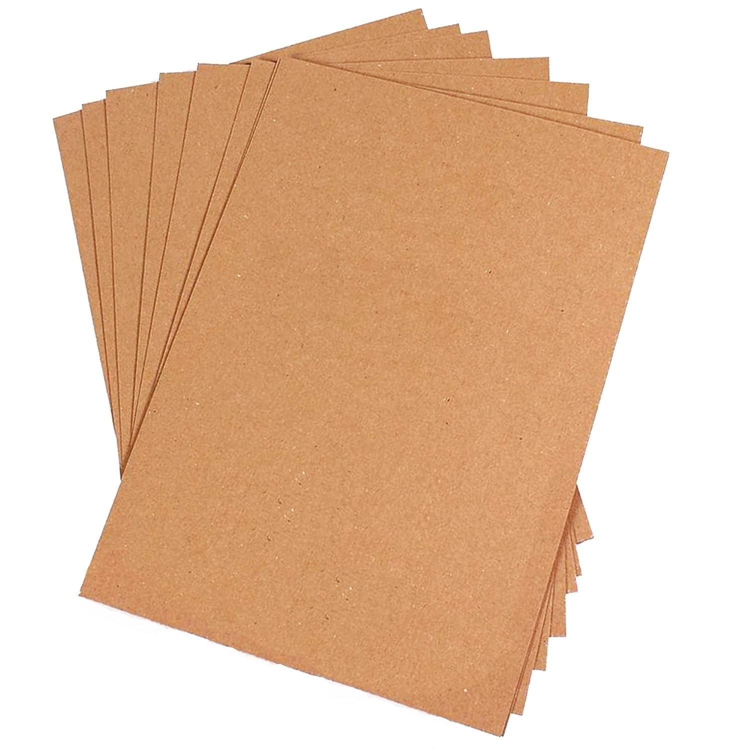 DREAM XPLORE 250 GSM A4 Craft/Kraft Paper Brown for DIY Crafts, Scrapbooking, School, Home, Office Art Projects and Paper Crafts (Pack of 20)