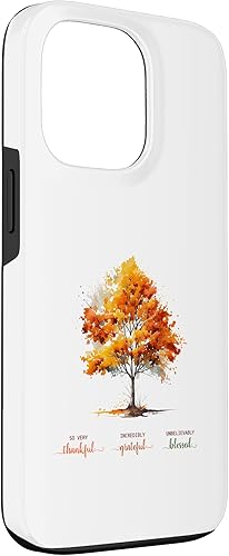 Miniatura 3 de Funda para iPhone 13 Pro Fall Autumn Tree Thankful Grateful Blessed Thanksgiving