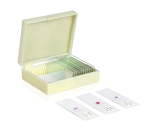 Vision Scientific VSH127 Juego de diapositivas preparadas  Tipo de cabello (juego de 9)  Las muestras están selladas con cubierta  Estuche