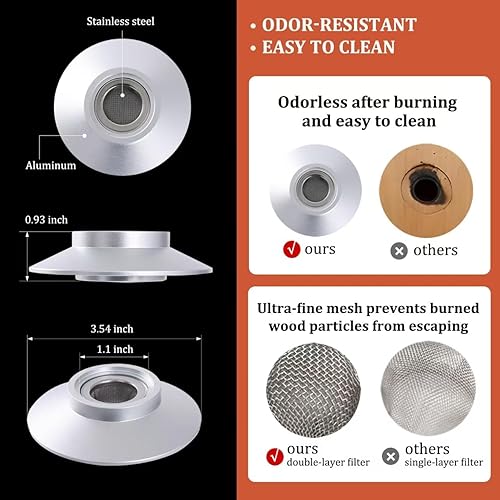 Miniatura 4 de Kit de ahumador de cóctel con antorcha, paquete de 2 kits de ahumador de whisky de metal, kit de ahumador de metal a la antigua, regalos de whisky