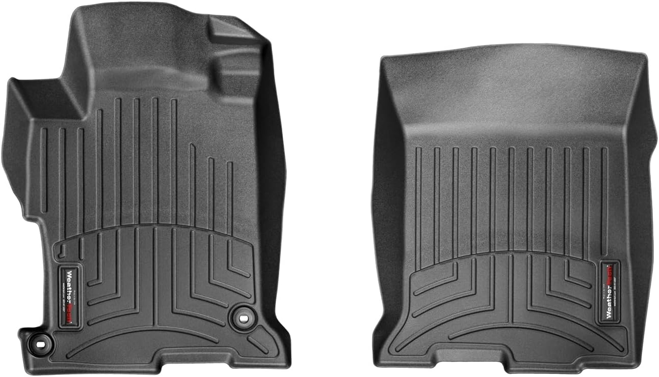 WeatherTech Custom Fit FloorLiners for Honda Accord, Accord, 1st Row (444811), Black