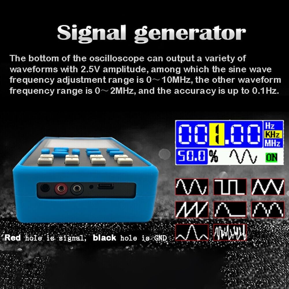 Digitales Oszilloskop, tragbares DSO2512G 120M Bandbreite Dual Channel Oszilloskop + FPGA + ADC