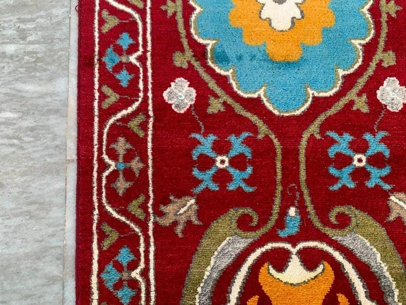 5x7 Afghan Chobi Rug Hand Knotted Wool Area Home Decor Carpet 220 x 150 cm